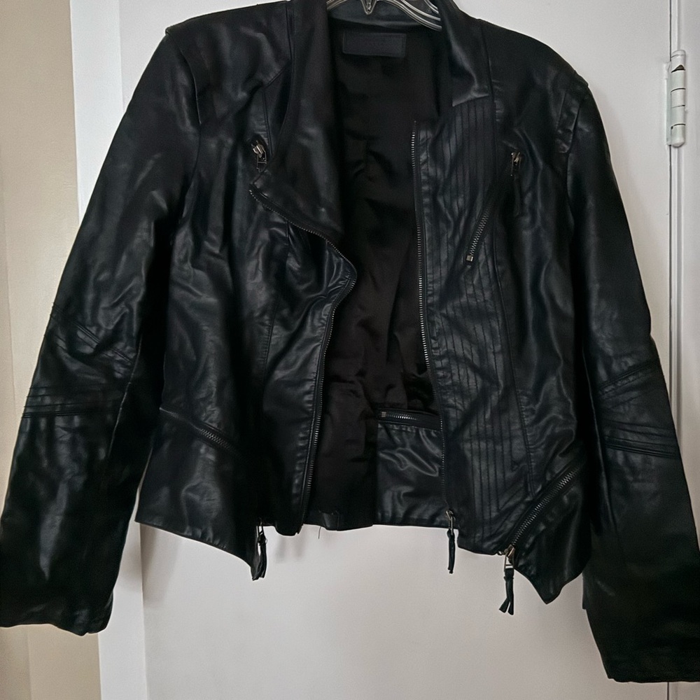 Women's Black Leather Jacket